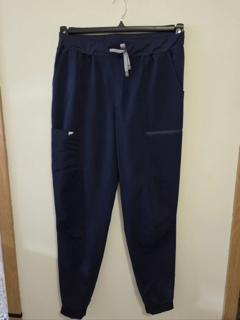 Women's Navy Jogger "On Call" Scrub Pants Fabletics Size L/T